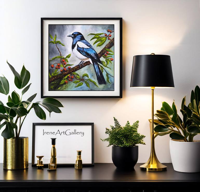 Original Expressionism Animal Painting by Irene Art Gallery