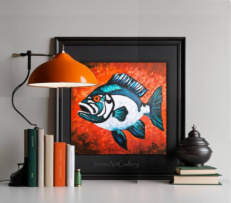 Original Expressionism Animal Painting by Irene Art Gallery