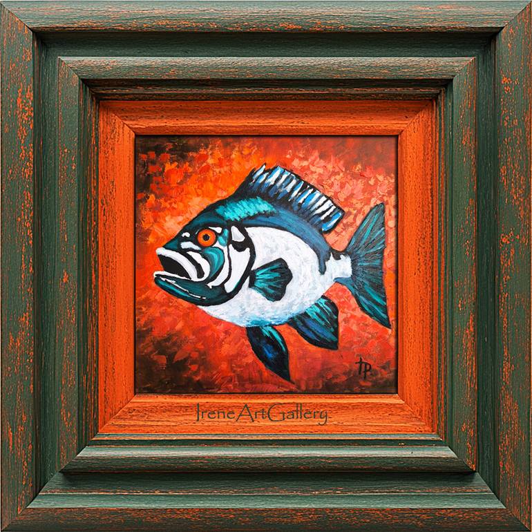 Original Expressionism Animal Painting by Irene Art Gallery