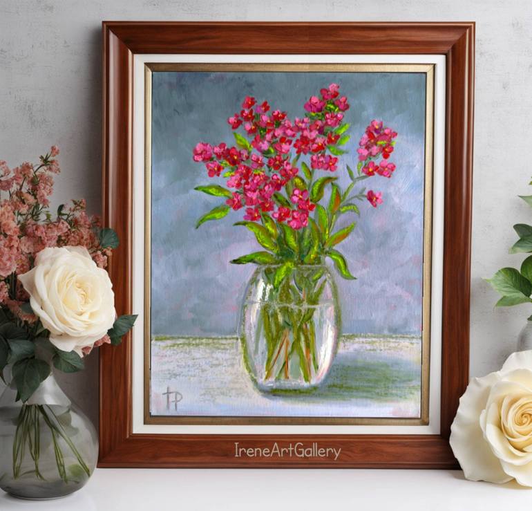 Original Contemporary Floral Painting by Irene Art Gallery