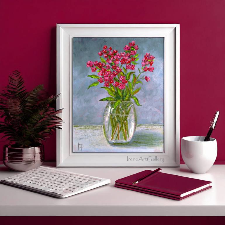 Original Contemporary Floral Painting by Irene Art Gallery