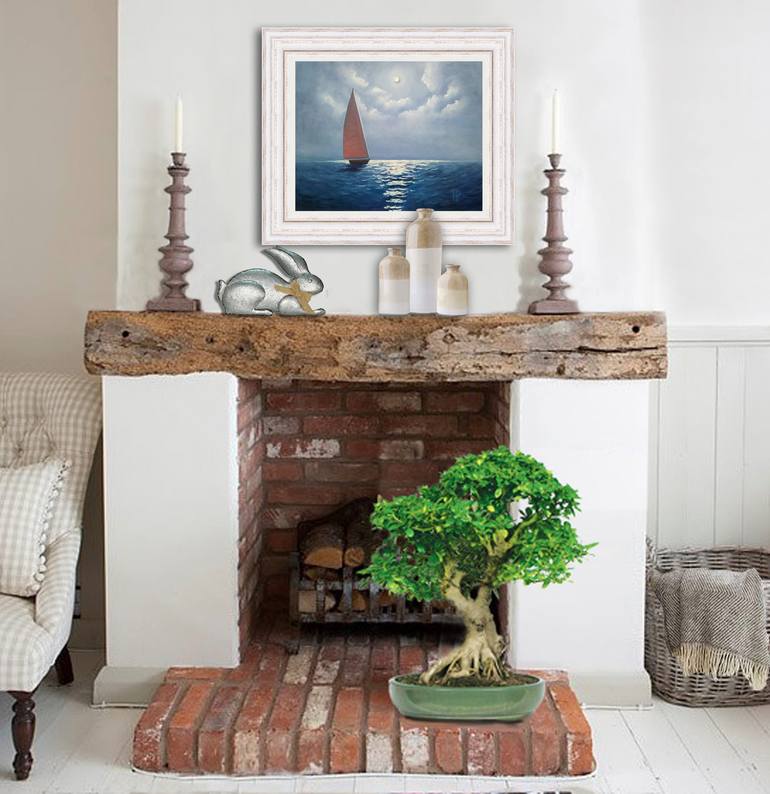 Original Expressionism Seascape Painting by Irene Art Gallery