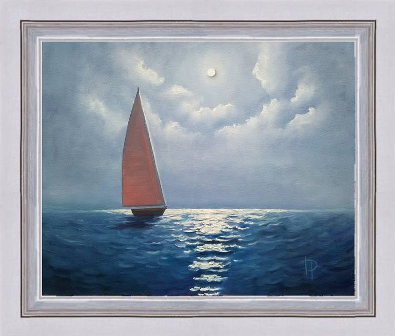 Original Expressionism Seascape Painting by Irene ArtGallery