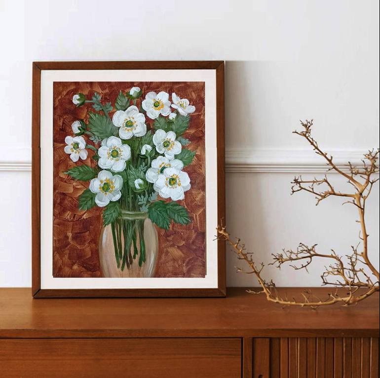 Original Contemporary Floral Painting by Irene ArtGallery