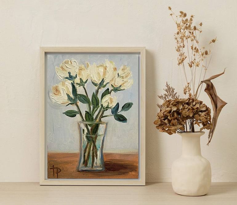 Original Expressionism Floral Painting by Irene Art Gallery