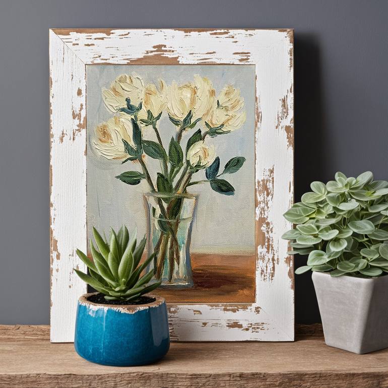 Original Expressionism Floral Painting by Irene Art Gallery