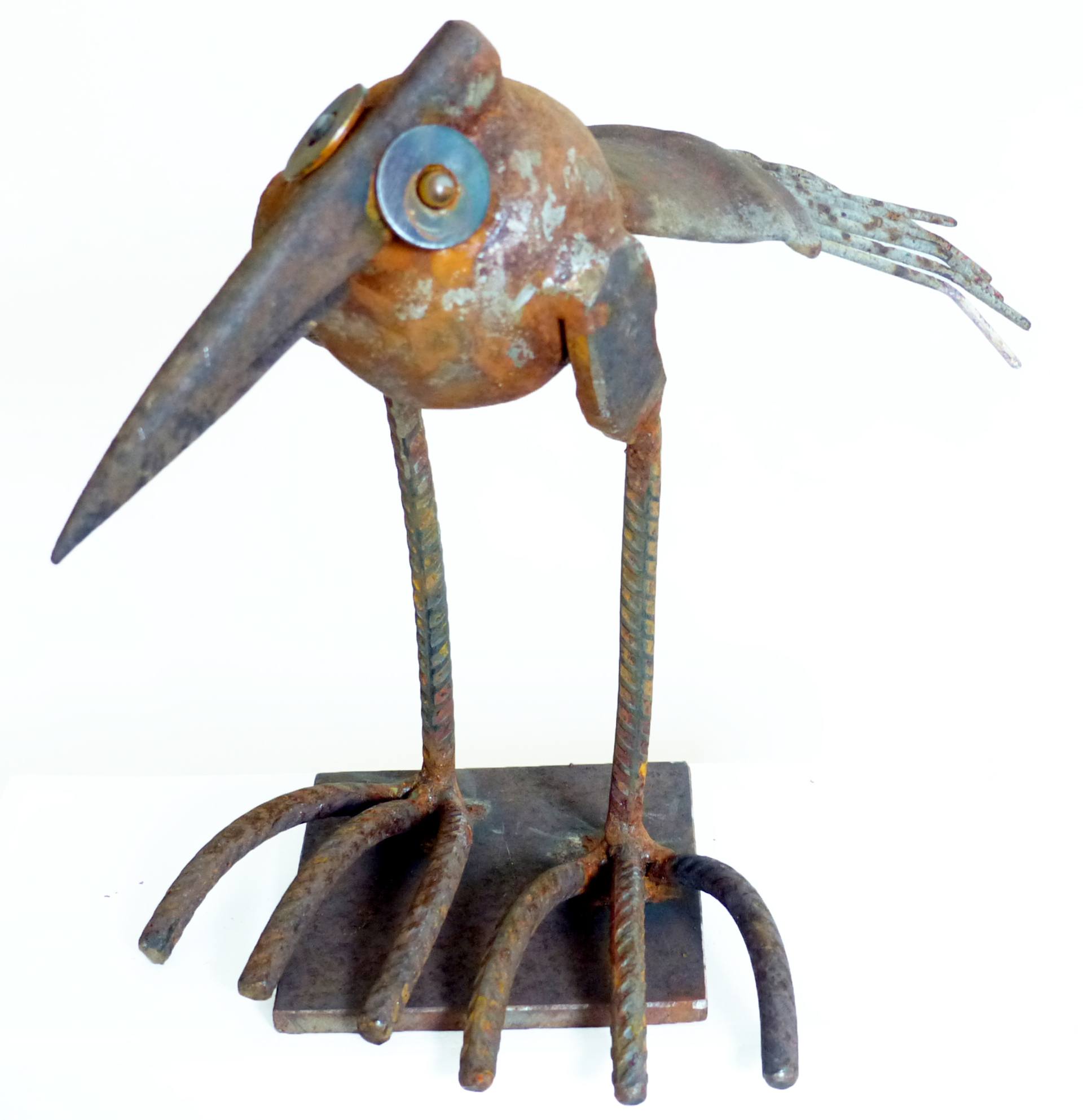 作家 金属工芸 銅鋳造 銅メタル オブジェ 鍵かけ ことり 小鳥 バード