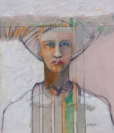 Original Figurative Women Mixed Media by Asfer - Abel Santos Fernandez