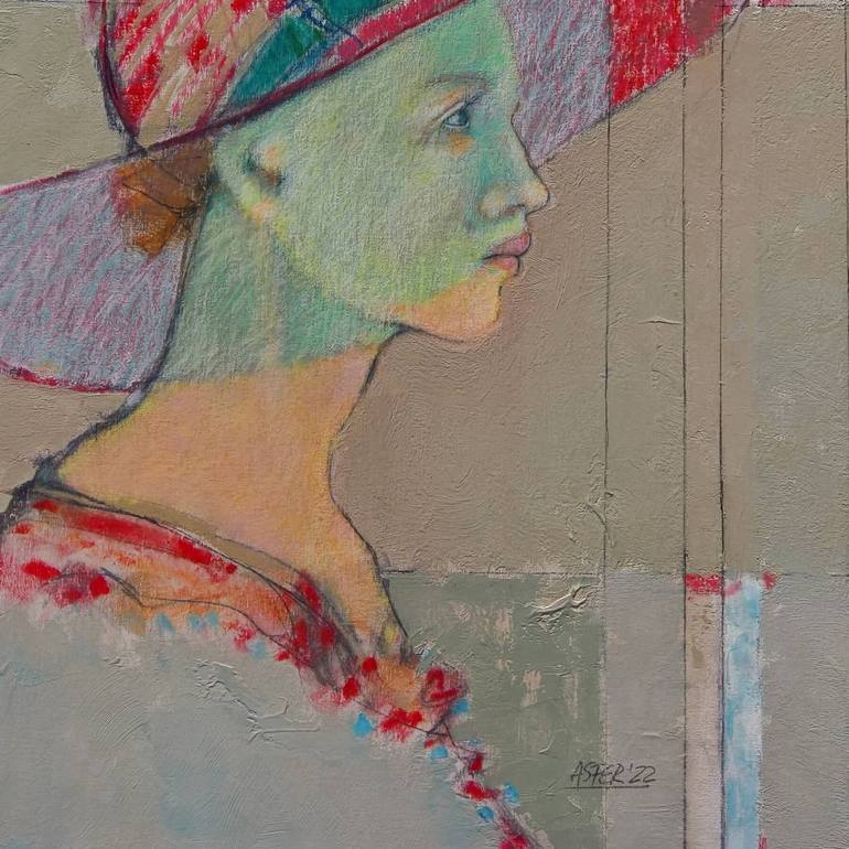 Original Women Painting by Asfer - Abel Santos Fernandez