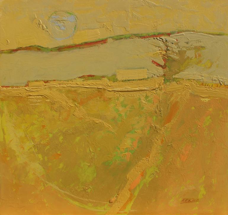 Print of Abstract Expressionism Landscape Paintings by Asfer - Abel Santos Fernandez