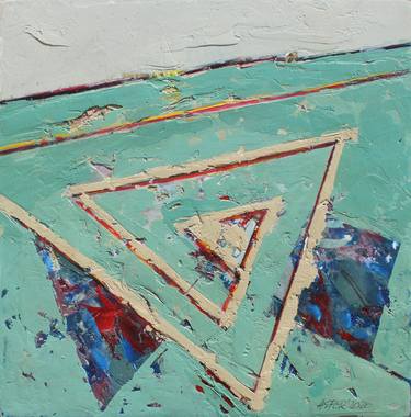 Original Abstract Expressionism Geometric Paintings by Asfer - Abel Santos Fernandez