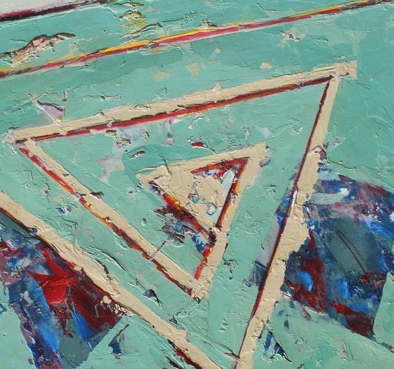 Original Geometric Painting by Asfer - Abel Santos Fernandez