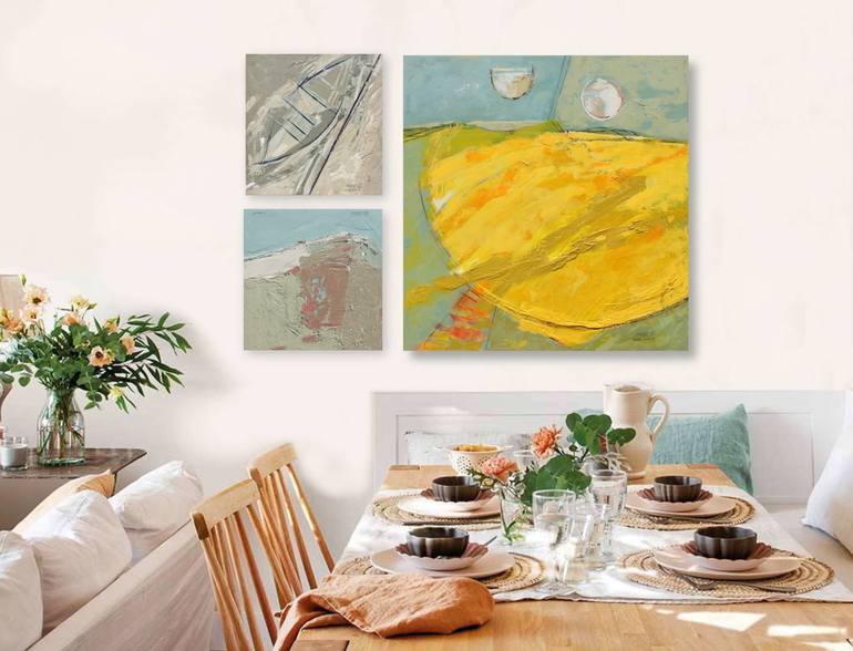 Original Abstract Expressionism Landscape Painting by Asfer - Abel Santos Fernandez