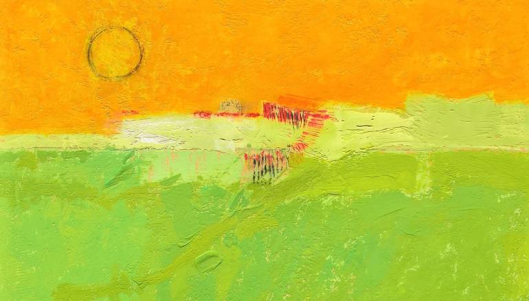 Original Abstract Expressionism Landscape Painting by Asfer - Abel Santos Fernandez