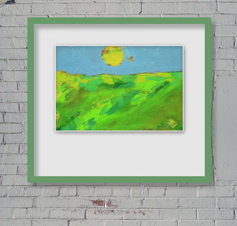 Original Abstract Landscape Painting by Asfer - Abel Santos Fernandez