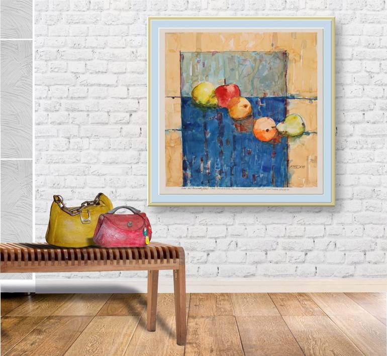 Original Impressionism Still Life Painting by Asfer - Abel Santos Fernandez