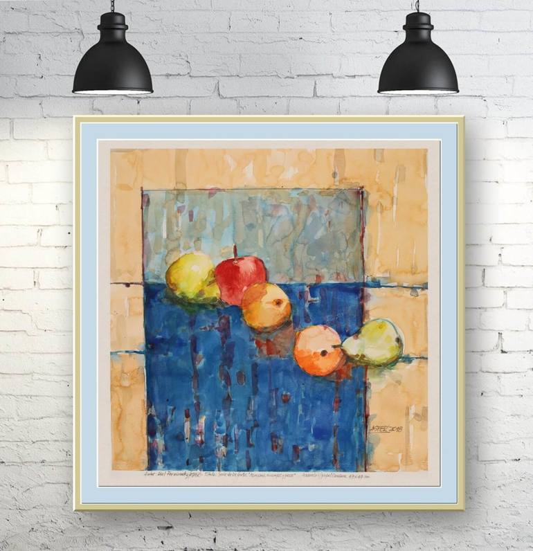 Original Impressionism Still Life Painting by Asfer - Abel Santos Fernandez