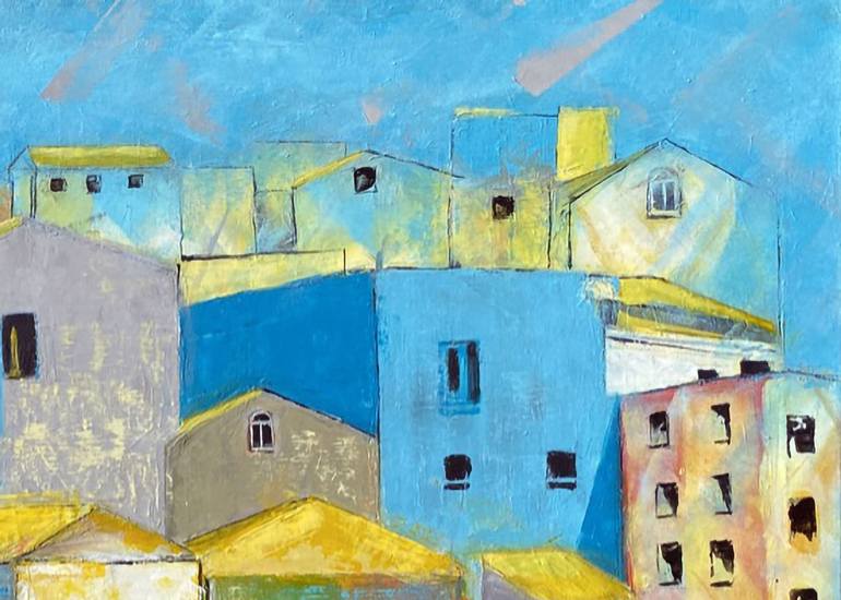 Original Expressionism Architecture Painting by Sid Borghei