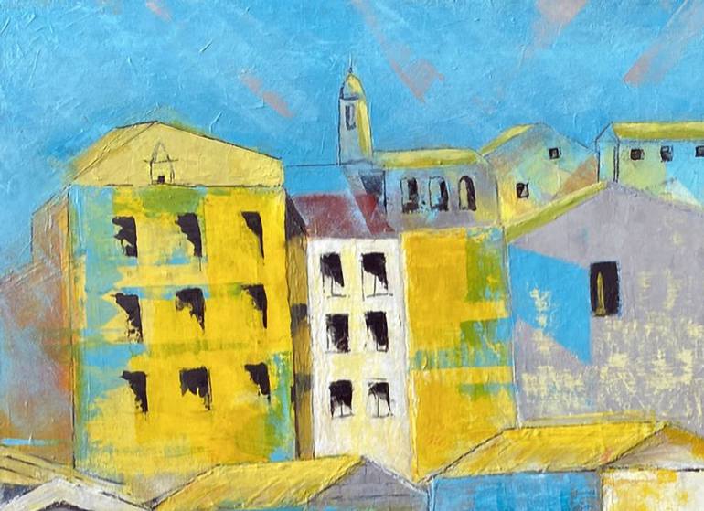 Original Architecture Painting by Sid Borghei