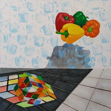 Print of Geometric Paintings by Gideon Cohn