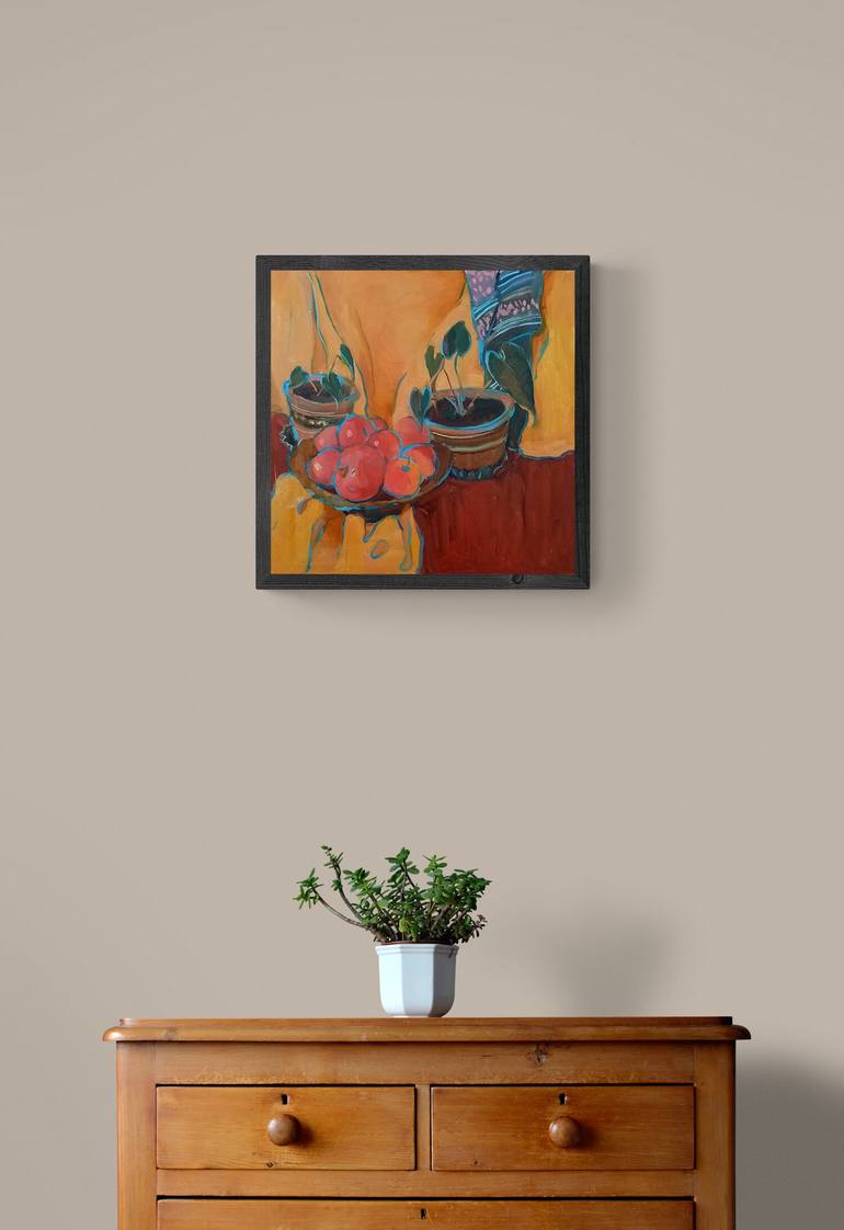 Original Modernism Still Life Painting by Olena Mishyna