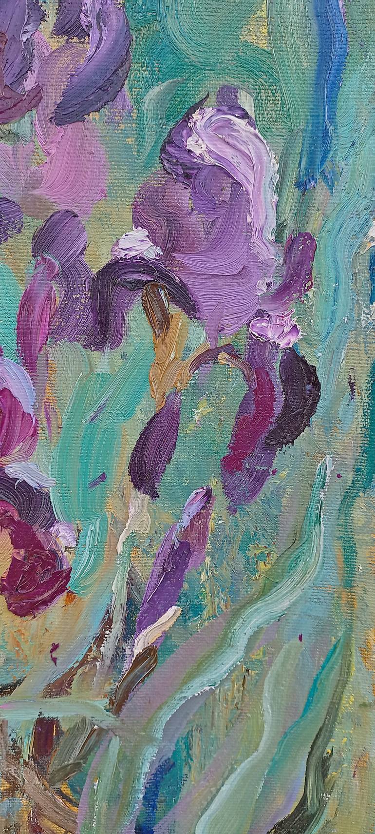 Original Expressionism Floral Painting by Olena Mishyna