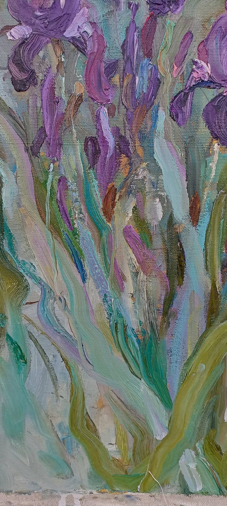 Original Expressionism Floral Painting by Olena Mishyna