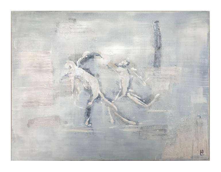 The Chase Painting by Umberto Cabarrocas Dazzini | Saatchi Art
