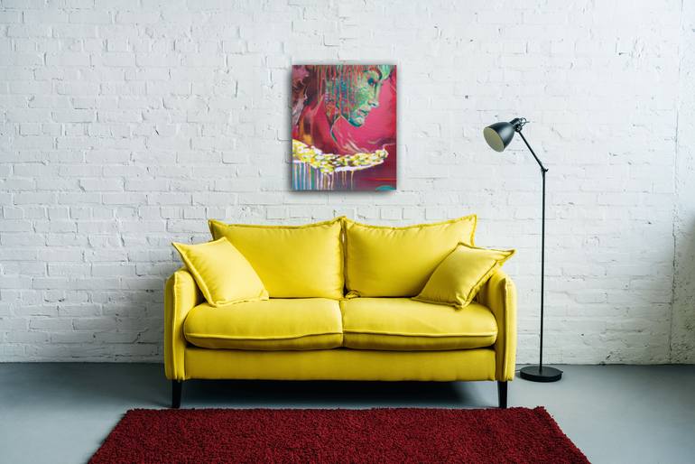 Original Abstract Expressionism Women Painting by Dorota Szpil