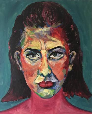 Print of Expressionism Portrait Paintings by Ana Golovic