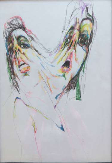 Print of Expressionism Portrait Drawings by Ana Golovic