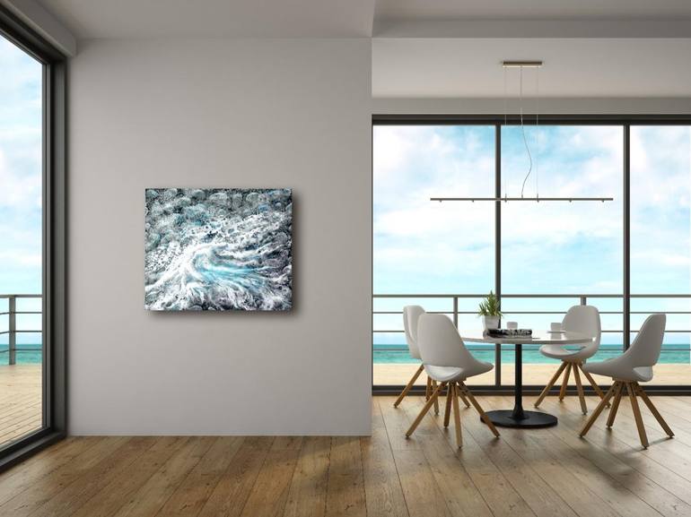 Original Abstract Water Painting by Vik Schroeder