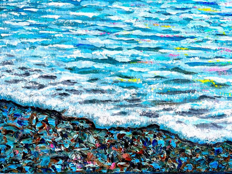 Original Impressionism Seascape Painting by Vik Schroeder