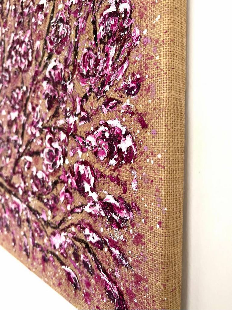 Original Abstract Botanic Painting by Vik Schroeder