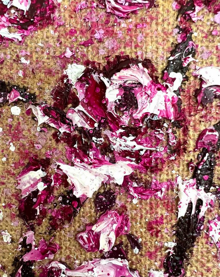 Original Abstract Botanic Painting by Vik Schroeder