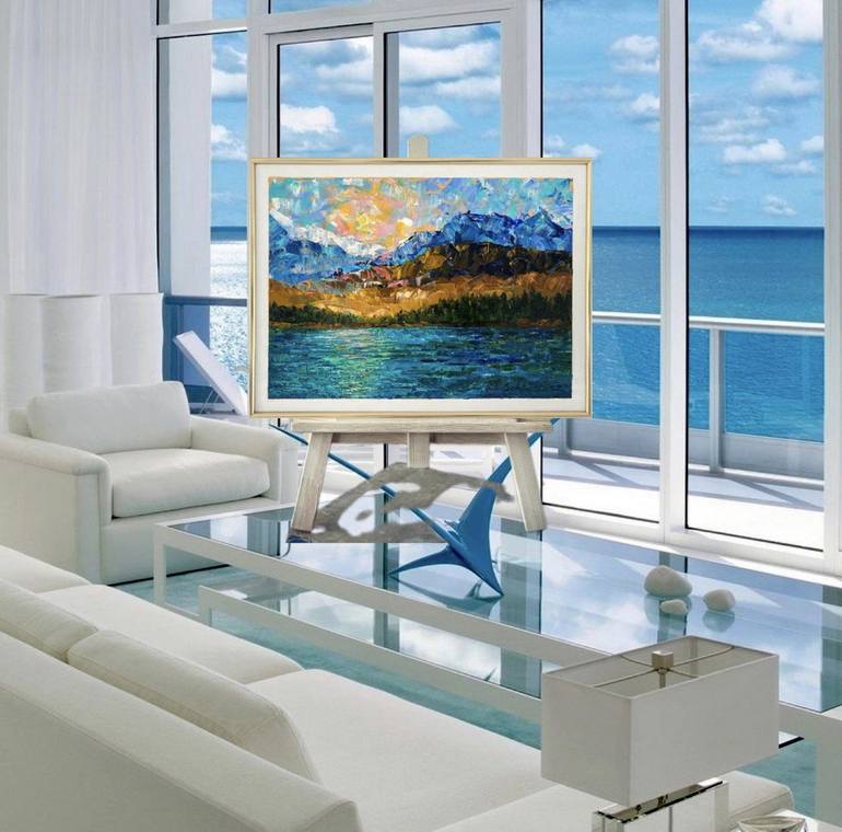Original Impressionism Seascape Painting by Vik Schroeder