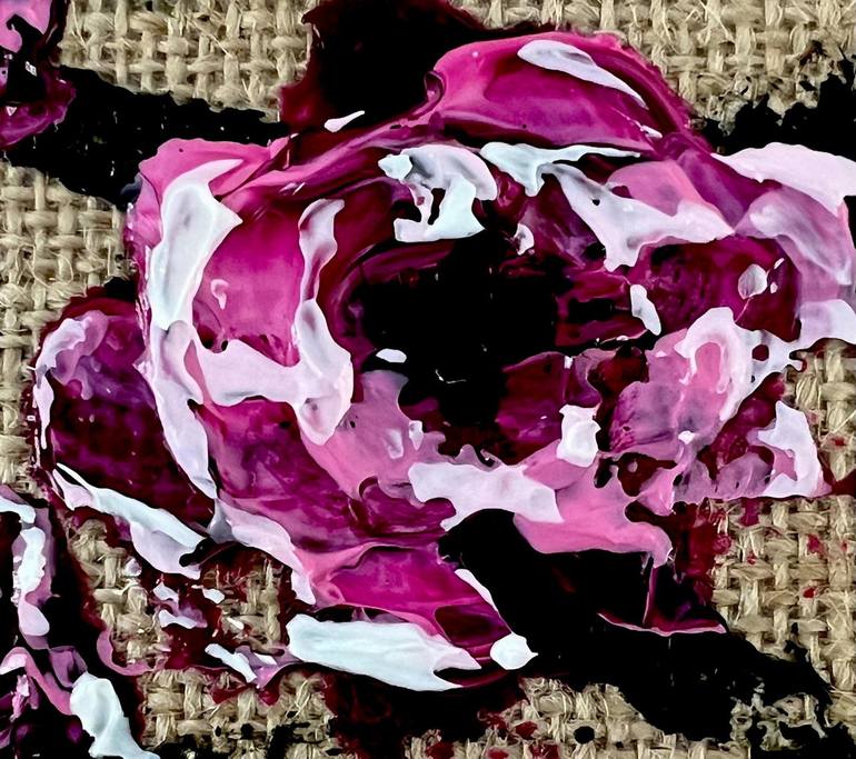 Original Abstract Expressionism Floral Painting by Vik Schroeder