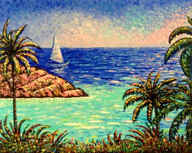 Print of Impressionism Seascape Paintings by Vik Schroeder
