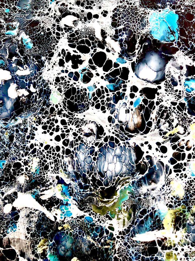 Original Abstract Water Painting by Vik Schroeder