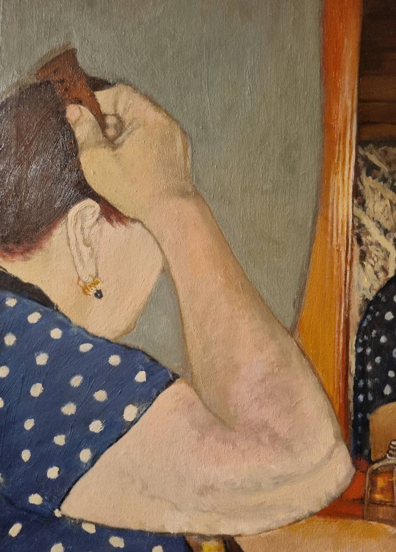 Original Realism Women Painting by Idrak Amirli