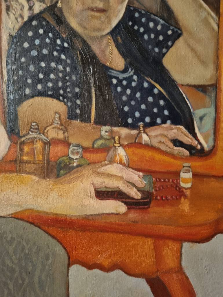Original Realism Women Painting by Idrak Amirli