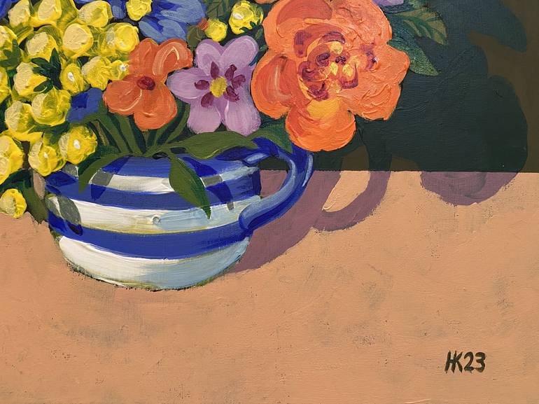 Original Floral Painting by Nataliia Kulikovska