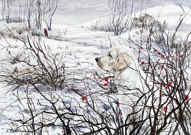 Original Dogs Paintings by Nataliia Kulikovska