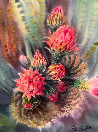 Original Fine Art Floral Paintings by Nataliia Kulikovska