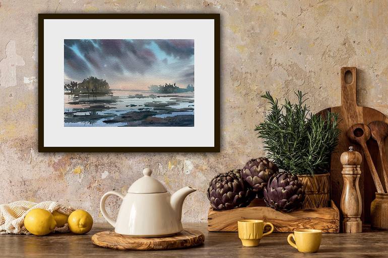 Original Contemporary Seascape Painting by Nataliia Kulikovska