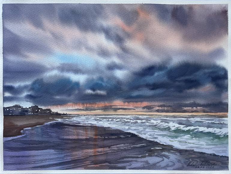 Original Seascape Painting by Nataliia Kulikovska