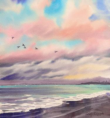 Original Impressionism Seascape Paintings by Nataliia Kulikovska