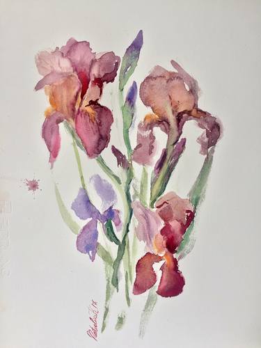 Original Fine Art Floral Paintings by Nataliia Kulikovska