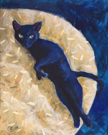 Print of Fine Art Cats Paintings by Nataliia Kulikovska