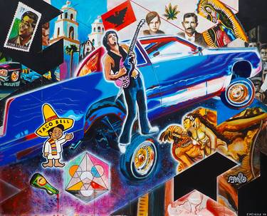 Print of Car Paintings by Carlos Encinas